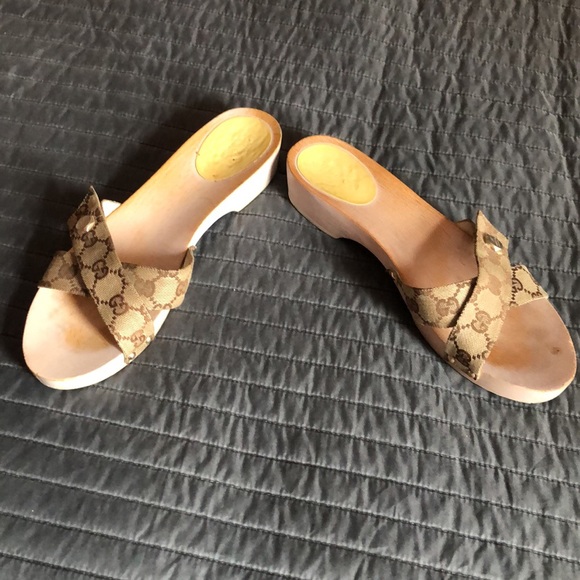 Authentic Vintage Gucci flat clog